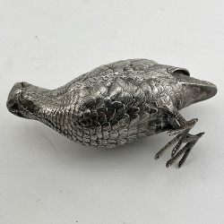 Superb Pair of Quality Sterling Silver Standing Grouse