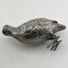 Superb Pair of Quality Sterling Silver Standing Grouse
