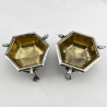Unusual Pair of Victorian Silver Plated Salts
