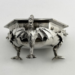 Unusual Pair of Victorian Silver Plated Salts