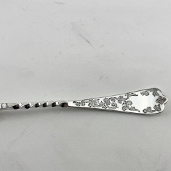 Beautiful Boxed Pair of Sterling Silver Serving Spoons