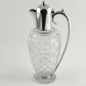 Elegant Style Late Victorian Silver Plated Claret Jug with Plain Mount