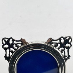 Attractive Small Round Sterling Silver Photo Frame
