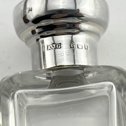 Beautiful Boxed Set of Asprey Enamel and Silver Perfume Bottles