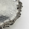 Pretty Old Sheffield Plate 25.4cm (10") Salver