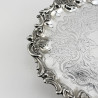 Pretty Old Sheffield Plate 25.4cm (10") Salver