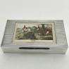 Unusual Sterling Silver Cigar or Cigarette Box with Hunting Scene