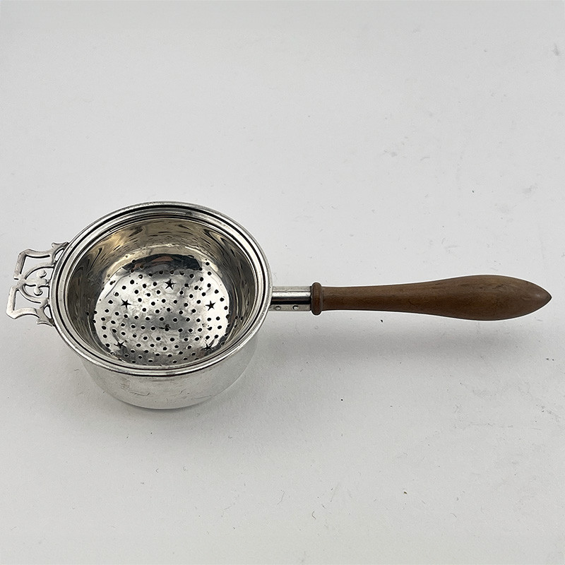 Sterling Silver Tea Strainer with Detachable Bowl (1951)