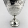 Decorative Large Victorian Sterling Silver Goblet