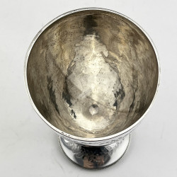 Decorative Large Victorian Sterling Silver Goblet