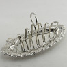 Pretty Late Victorian Silver Plated Toast Rack (c.1895)