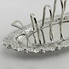 Pretty Late Victorian Silver Plated Toast Rack