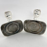 Good Quality Pair of Georgian Style Sterling Silver Candlesticks