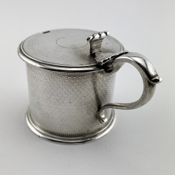 Very Good Quality Victorian Sterling Silver Mustard Pot