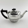 Late Victorian Chester Sterling Silver Bachelor Style Tea Pot (1900)