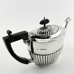 Late Victorian Chester Sterling Silver Bachelor Style Tea Pot