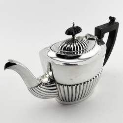 Late Victorian Chester Sterling Silver Bachelor Style Tea Pot