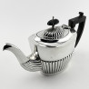 Late Victorian Chester Sterling Silver Bachelor Style Tea Pot