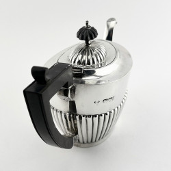 Late Victorian Chester Sterling Silver Bachelor Style Tea Pot