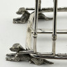 Rare and Unusual Victorian Hunting Themed Silver Plated Toast Rack