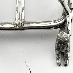 Rare and Unusual Victorian Hunting Themed Silver Plated Toast Rack