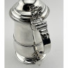 Fine Quality George III Sterling Silver Lidded Tankard