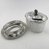 Quality Large Victorian Cut Glass and Silver Plated Biscuit Barrel