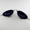 Pretty and Good Gauge Victorian Sterling Silver Pair of Salts