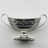Pretty and Good Gauge Victorian Sterling Silver Pair of Salts