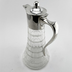 Stylish Plain John Grinsell & Sons Silver Plated Claret Jug