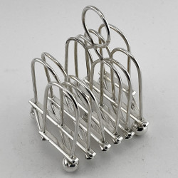 Victorian Novelty Expanding Silver Plated Toast Rack