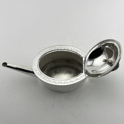 Elegant Georgian Style Victorian Silver Plated Teapot