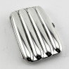 Smart Plain Sterling Silver Torpedo Shaped Pocket Cigar Case (1919)