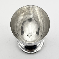 Engraved Victorian Sterling Silver Goblet