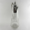 Beautiful Victorian Engraved Silver Plated Claret Jug Engraved with Monkys and Palm Trees