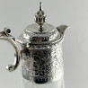 Beautiful Victorian Engraved Silver Plated Claret Jug Engraved with Monkys and Palm Trees