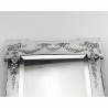 Decorative and Unusual Shaped Sterling Silver Standing Mirror