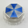 Unusual Enamel and Sterling Silver Dressing Table Jar (1930)