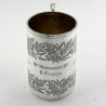 Victorian Sterling Silver Pint Mug Engraved for the 10th Middlesex R.V.K. Company