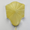 Beautiful Yellow Guilloche Enamel and Sterling Silver Hand Mirror