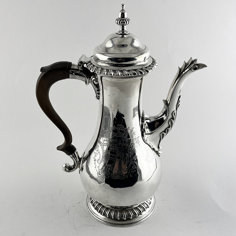 George III Sterling Silver Coffee Pot (1766)