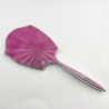 Sterling Silver Pink Guilloche Enamel Hand Mirror (1936)
