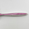 Sterling Silver Pink Guilloche Enamel Hand Mirror
