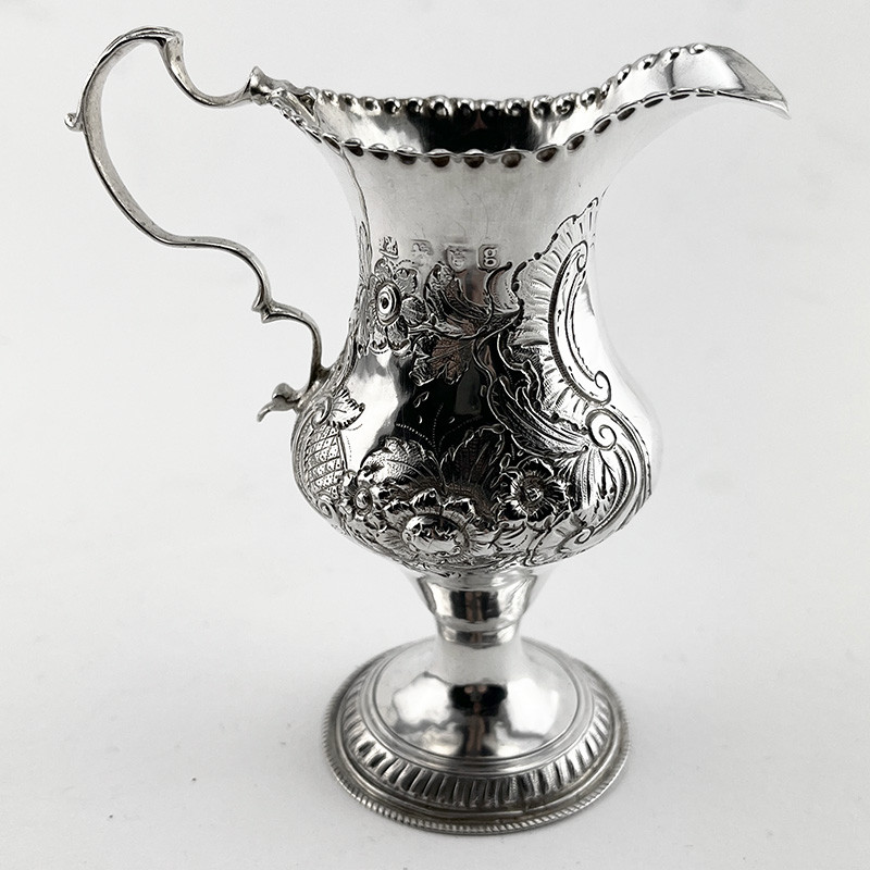 Charming Hester Bateman George III Sterling Silver Cream Jug (1782) Charming Hester Bateman George III Sterling Silver Cream Jug (1782)