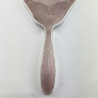 Dusty Pink Guilloche Enamel and Silver Hand Mirror