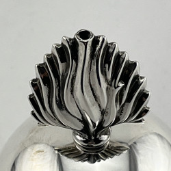 Victorian Sterling Silver Globe Grenade Cigar Table Lighter