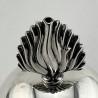 Victorian Sterling Silver Globe Grenade Cigar Table Lighter