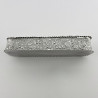 Very Decorative Victorian Sterling Silver Jewellery or Trinket Box