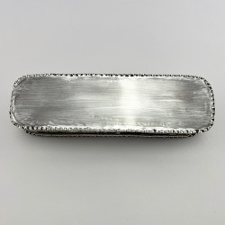 Very Decorative Victorian Sterling Silver Jewellery or Trinket Box