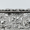 Very Decorative Victorian Sterling Silver Jewellery or Trinket Box